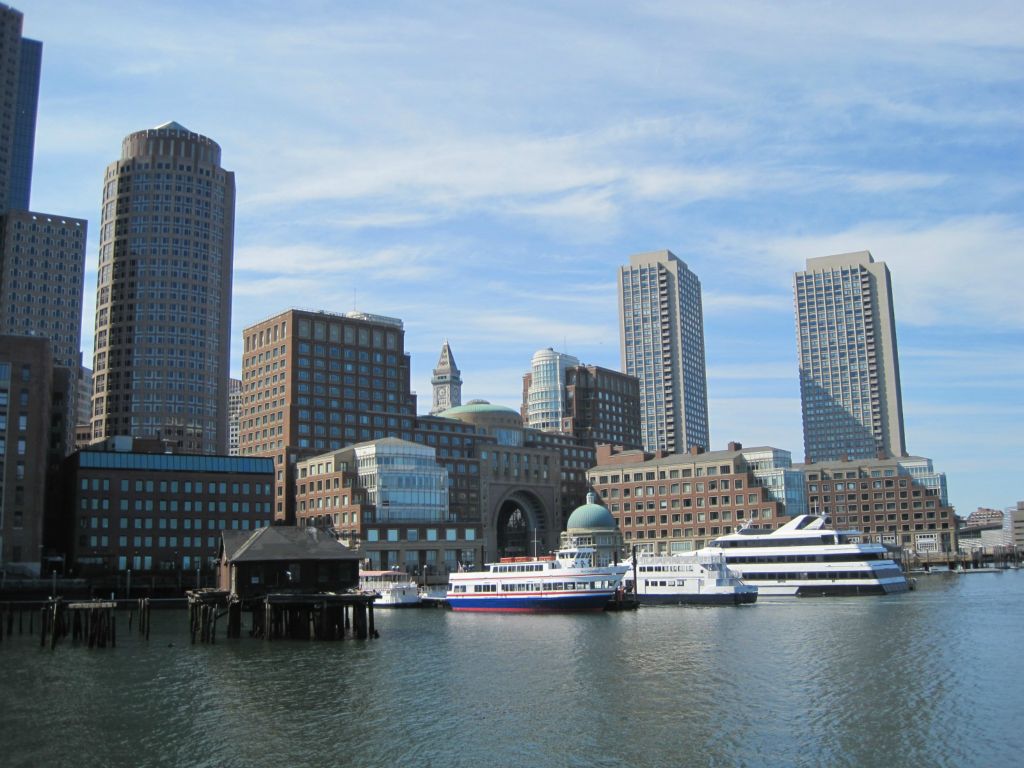 Boston vue de la Harborwalk