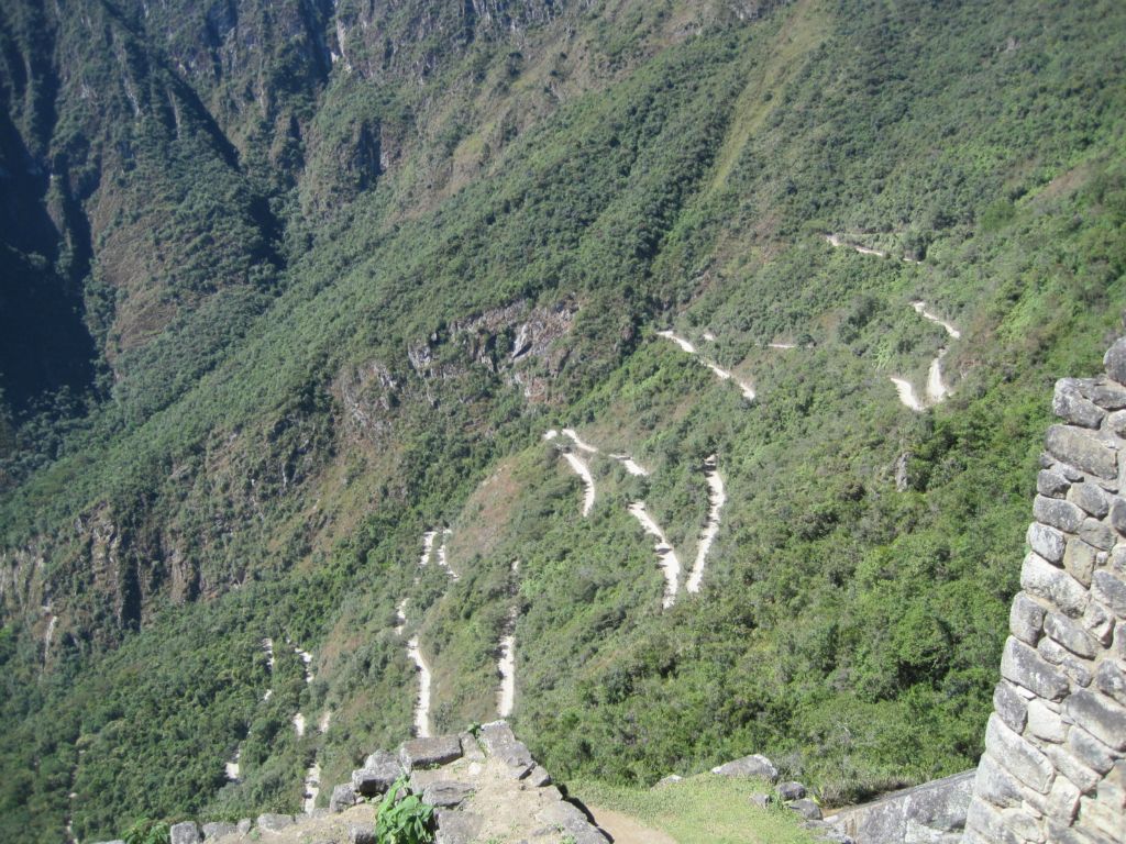 Piste d'accs au Machu Picchu